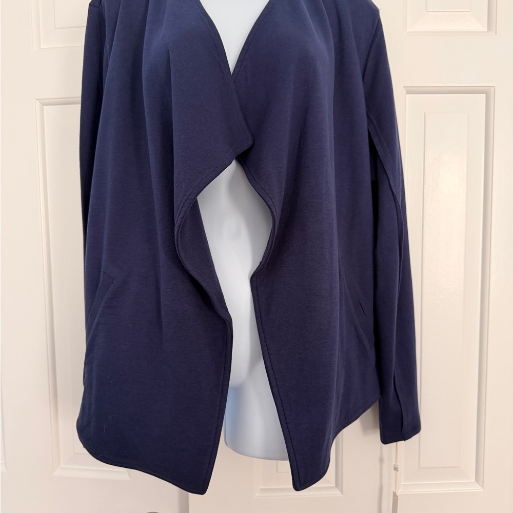 Caslon Navy Women's Sweater Jacket NWT